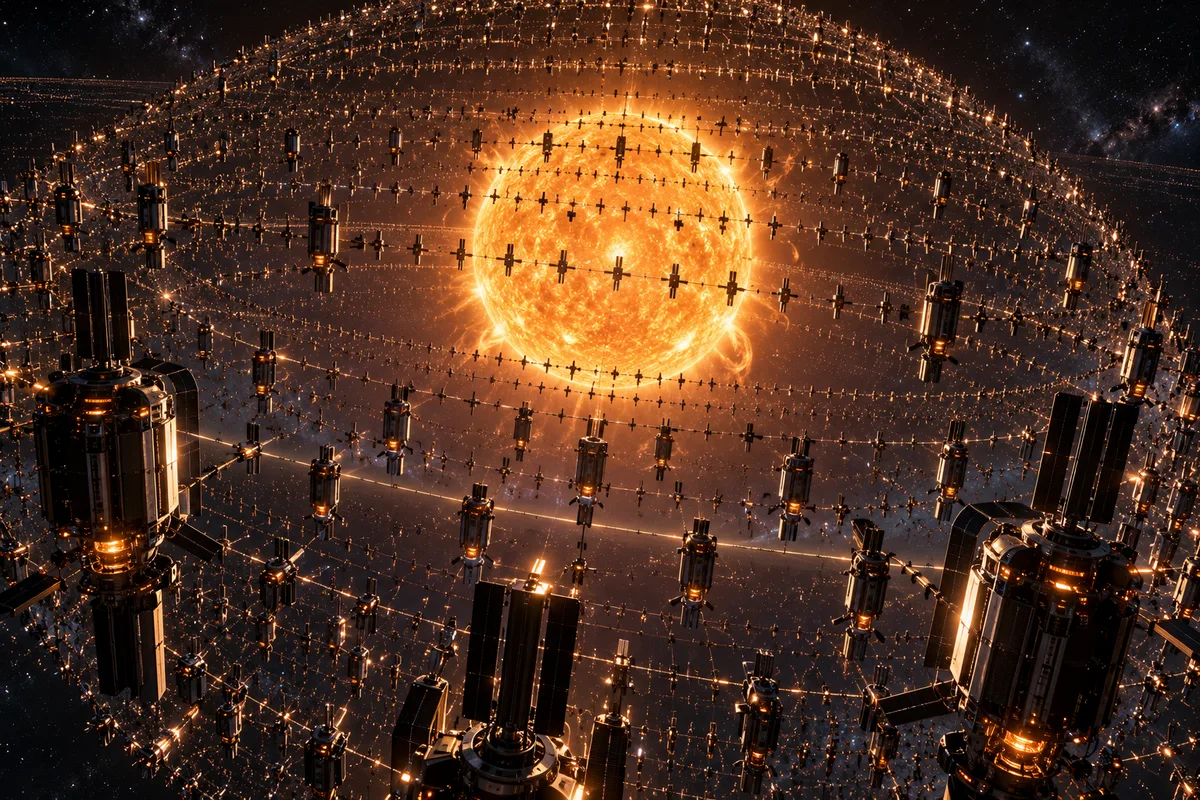 Enjambre orbital alrededor del Sol