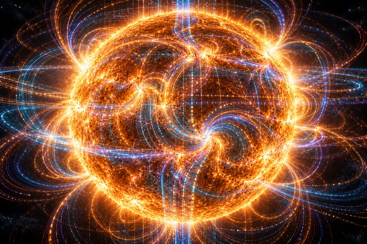 Sol digital de plasma y campos magnéticos